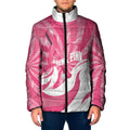 Australia Field Hockey Breast Cancer Personalised Padded Jacket Think Pink Ribbon Aboriginal Art