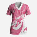 Australia Field Hockey Breast Cancer Personalised Scrub Top Think Pink Ribbon Aboriginal Art
