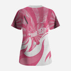 Australia Field Hockey Breast Cancer Personalised Scrub Top Think Pink Ribbon Aboriginal Art