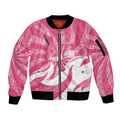 Australia Field Hockey Breast Cancer Personalised Sleeve Zip Bomber Jacket Think Pink Ribbon Aboriginal Art