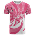 Australia Field Hockey Breast Cancer Personalised T Shirt Think Pink Ribbon Aboriginal Art
