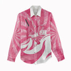 Australia Field Hockey Breast Cancer Personalised Women Casual Shirt Think Pink Ribbon Aboriginal Art