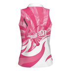 Australia Field Hockey Breast Cancer Personalised Women Sleeveless Polo Shirt Think Pink Ribbon Aboriginal Art