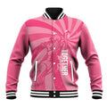 Australia Netball Breast Cancer Personalised Baseball Jacket Aussie Kangaroo Together We Can