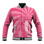 Australia Netball Breast Cancer Personalised Baseball Jacket Aussie Kangaroo Together We Can