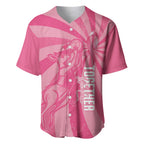Australia Netball Breast Cancer Personalised Baseball Jersey Aussie Kangaroo Together We Can