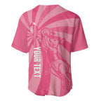 Australia Netball Breast Cancer Personalised Baseball Jersey Aussie Kangaroo Together We Can