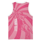 Australia Netball Breast Cancer Personalised Basketball Jersey Aussie Kangaroo Together We Can