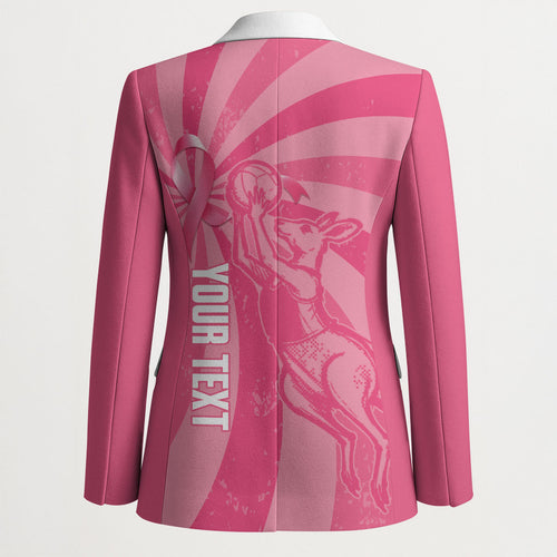 Australia Netball Breast Cancer Personalised Blazer Aussie Kangaroo Together We Can