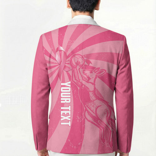 Australia Netball Breast Cancer Personalised Blazer Aussie Kangaroo Together We Can