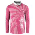 Australia Netball Breast Cancer Personalised Button Sweatshirt Aussie Kangaroo Together We Can