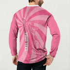Australia Netball Breast Cancer Personalised Button Sweatshirt Aussie Kangaroo Together We Can