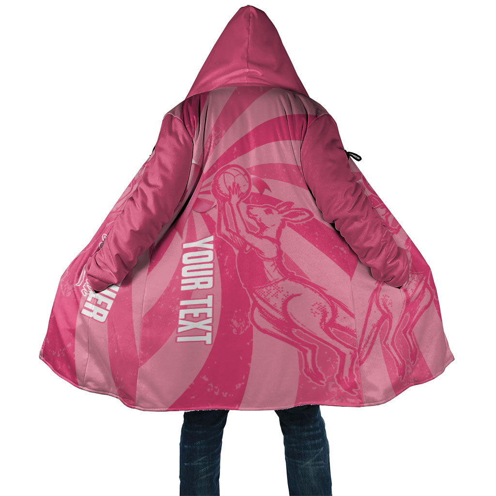 Australia Netball Breast Cancer Personalised Cloak Aussie Kangaroo Together We Can