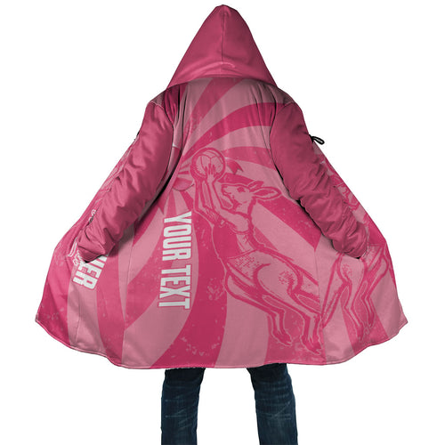 Australia Netball Breast Cancer Personalised Cloak Aussie Kangaroo Together We Can