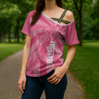 Australia Netball Breast Cancer Personalised Cross Shoulder Shirt Aussie Kangaroo Together We Can