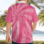 Australia Netball Breast Cancer Personalised Hawaiian Shirt Aussie Kangaroo Together We Can