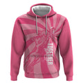 Australia Netball Breast Cancer Personalised Hoodie Aussie Kangaroo Together We Can