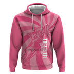 Australia Netball Breast Cancer Personalised Hoodie Aussie Kangaroo Together We Can