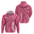 Australia Netball Breast Cancer Personalised Hoodie Aussie Kangaroo Together We Can