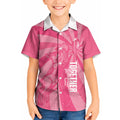 Australia Netball Breast Cancer Personalised Kid Hawaiian Shirt Aussie Kangaroo Together We Can