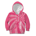 Australia Netball Breast Cancer Personalised Kid Hoodie Aussie Kangaroo Together We Can