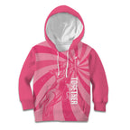 Australia Netball Breast Cancer Personalised Kid Hoodie Aussie Kangaroo Together We Can