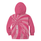 Australia Netball Breast Cancer Personalised Kid Hoodie Aussie Kangaroo Together We Can
