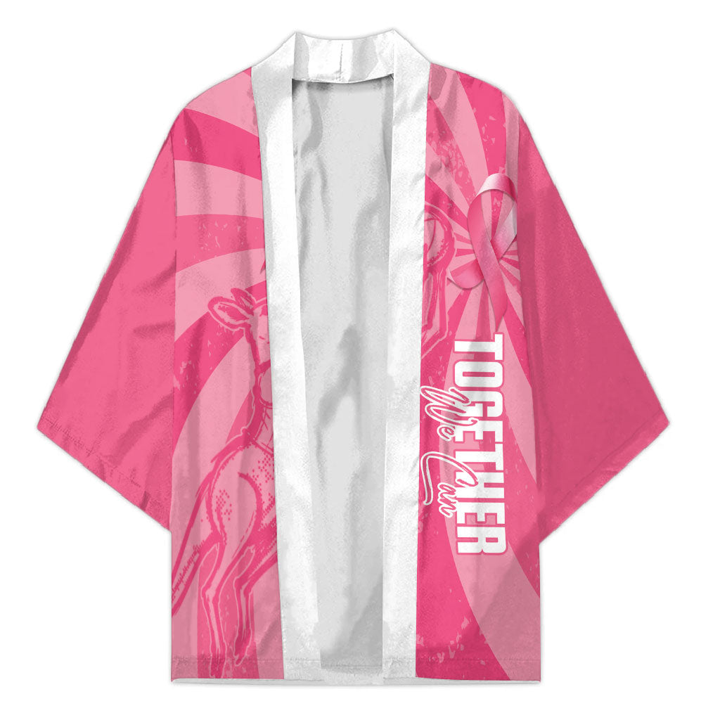 Australia Netball Breast Cancer Personalised Kimono Aussie Kangaroo Together We Can
