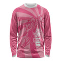 Australia Netball Breast Cancer Personalised Long Sleeve Shirt Aussie Kangaroo Together We Can