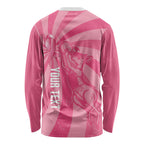 Australia Netball Breast Cancer Personalised Long Sleeve Shirt Aussie Kangaroo Together We Can