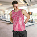 Australia Netball Breast Cancer Personalised Men Tank Top Aussie Kangaroo Together We Can