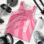 Australia Netball Breast Cancer Personalised Men Tank Top Aussie Kangaroo Together We Can
