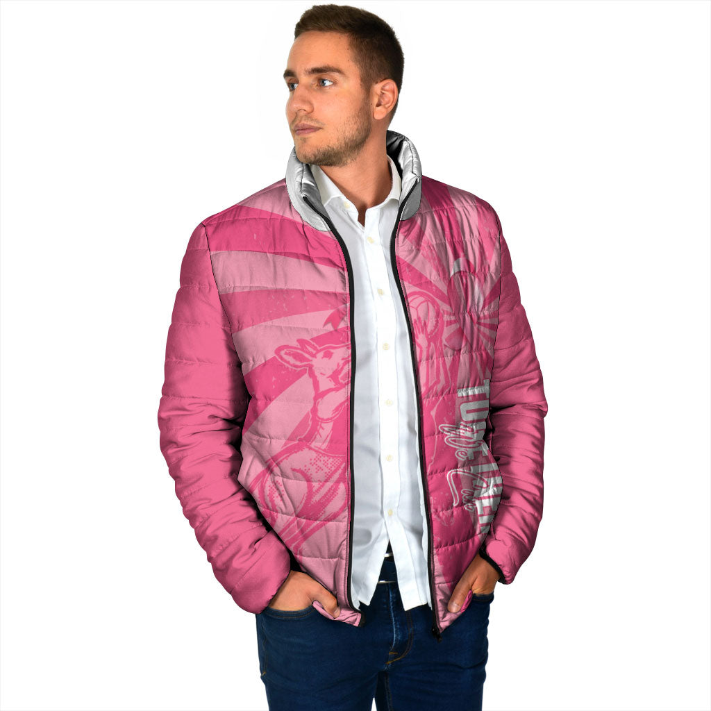 Australia Netball Breast Cancer Personalised Padded Jacket Aussie Kangaroo Together We Can