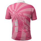 Australia Netball Breast Cancer Personalised Polo Shirt Aussie Kangaroo Together We Can