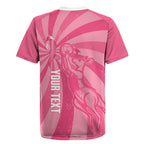 Australia Netball Breast Cancer Personalised Rugby Jersey Aussie Kangaroo Together We Can