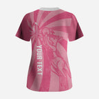 Australia Netball Breast Cancer Personalised Scrub Top Aussie Kangaroo Together We Can