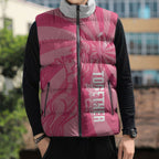Australia Netball Breast Cancer Personalised Sleeveless Puffer Jacket Aussie Kangaroo Together We Can