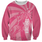 Australia Netball Breast Cancer Personalised Sweatshirt Aussie Kangaroo Together We Can