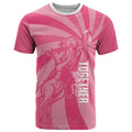 Australia Netball Breast Cancer Personalised T Shirt Aussie Kangaroo Together We Can