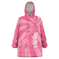 Australia Netball Breast Cancer Personalised Wearable Blanket Hoodie Aussie Kangaroo Together We Can