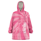 Australia Netball Breast Cancer Personalised Wearable Blanket Hoodie Aussie Kangaroo Together We Can