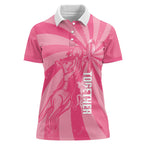Australia Netball Breast Cancer Personalised Women Polo Shirt Aussie Kangaroo Together We Can
