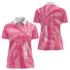 Australia Netball Breast Cancer Personalised Women Polo Shirt Aussie Kangaroo Together We Can