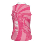 Australia Netball Breast Cancer Personalised Women Sleeveless Polo Shirt Aussie Kangaroo Together We Can