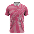 Australia Netball Breast Cancer Personalised Zipper Polo Shirt Aussie Kangaroo Together We Can