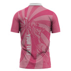 Australia Netball Breast Cancer Personalised Zipper Polo Shirt Aussie Kangaroo Together We Can