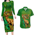 australia-surf-couples-matching-long-sleeve-bodycon-dress-and-hawaiian-shirt-2023-happy-kangaroo-indigenous-artsy