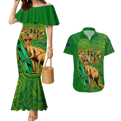 australia-surf-couples-matching-mermaid-dress-and-hawaiian-shirt-2023-happy-kangaroo-indigenous-artsy