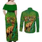 australia-surf-couples-matching-off-shoulder-maxi-dress-and-long-sleeve-button-shirts-2023-happy-kangaroo-indigenous-artsy