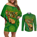 australia-surf-couples-matching-off-shoulder-short-dress-and-long-sleeve-button-shirts-2023-happy-kangaroo-indigenous-artsy